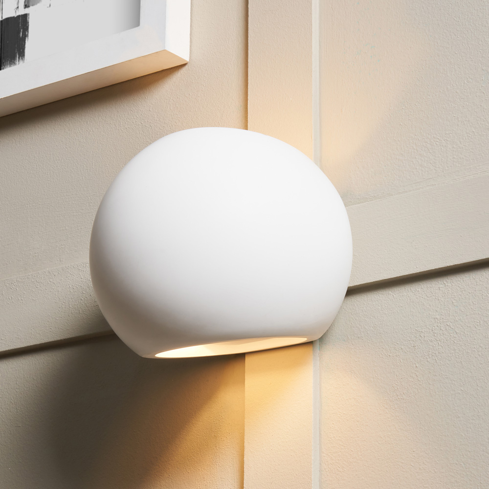 Inlight Pompeo Paintable Plaster Up and Down Wall Light Image 2