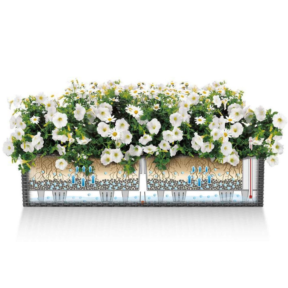 Lechuza Balconera Granite Self Watering Window Box Planter 80cm 2 Pack Image 4