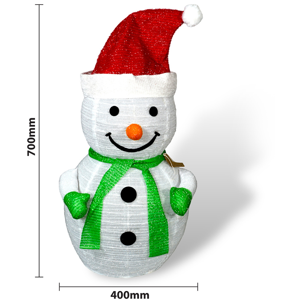St Helens LED Multicolour Light Up Snowman 70cm Image 5