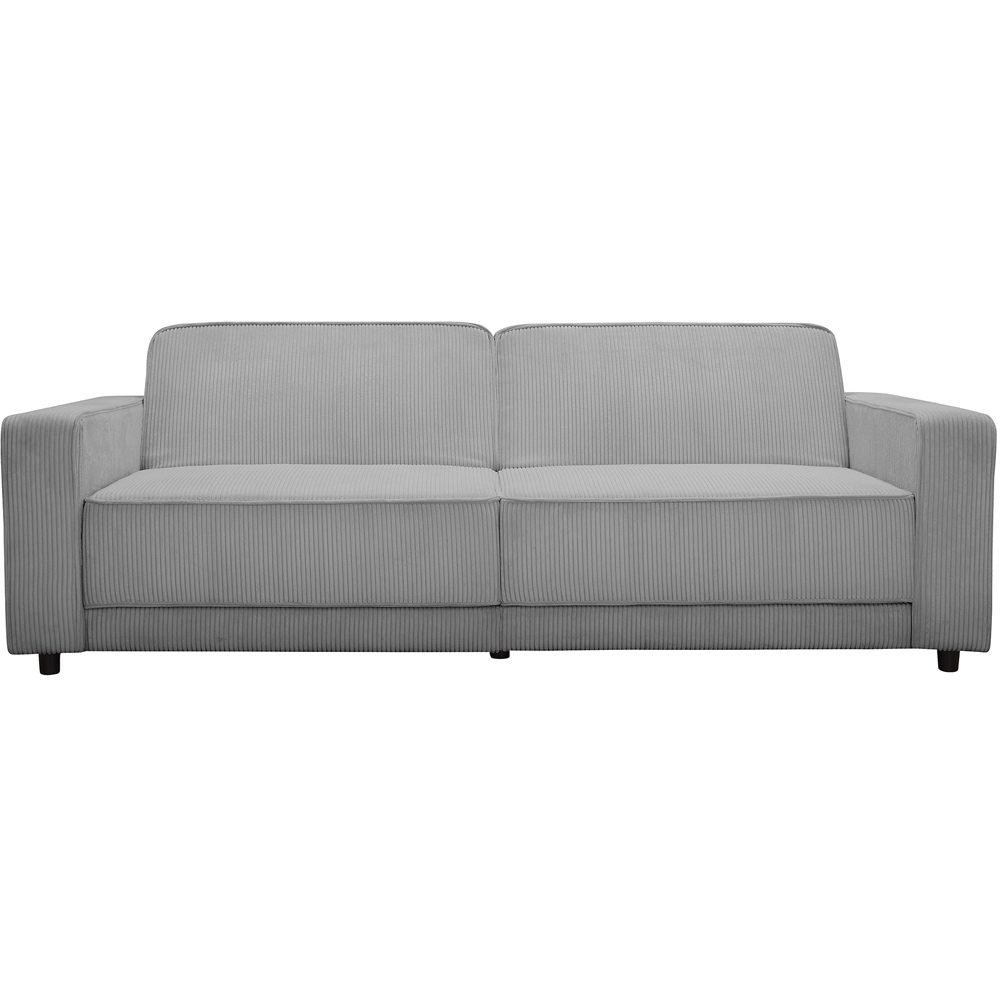 Dorel Allie 3 Seater Grey Corduroy Sofa Bed Image 2
