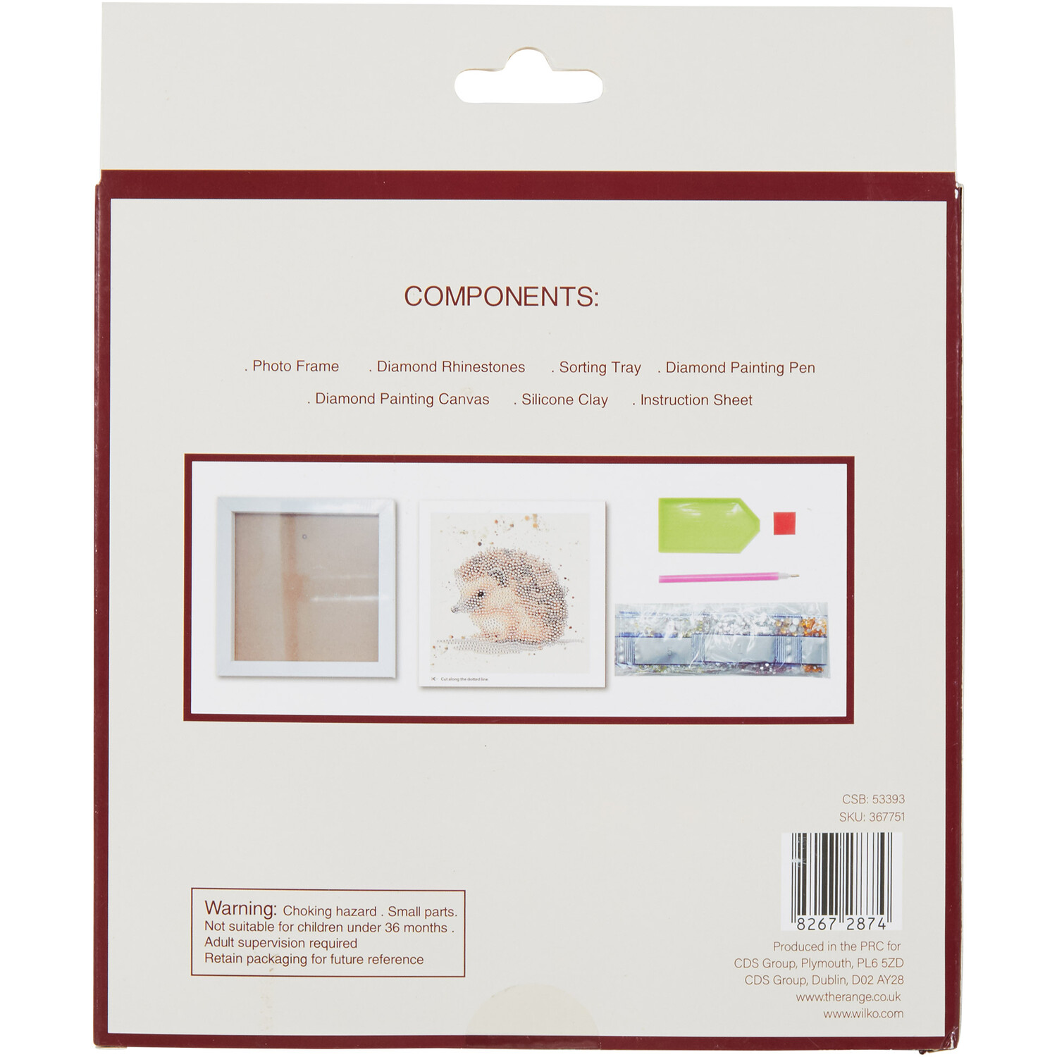 Woodland Animals Crystal Framed Kit Image 2