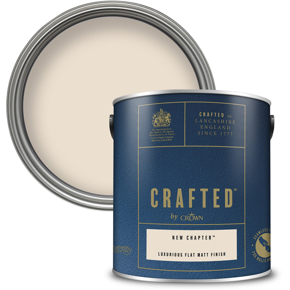 Crown Crafted Walls & Wood New Chapter Luxurious Flat Matt Paint 2.5L Image 1