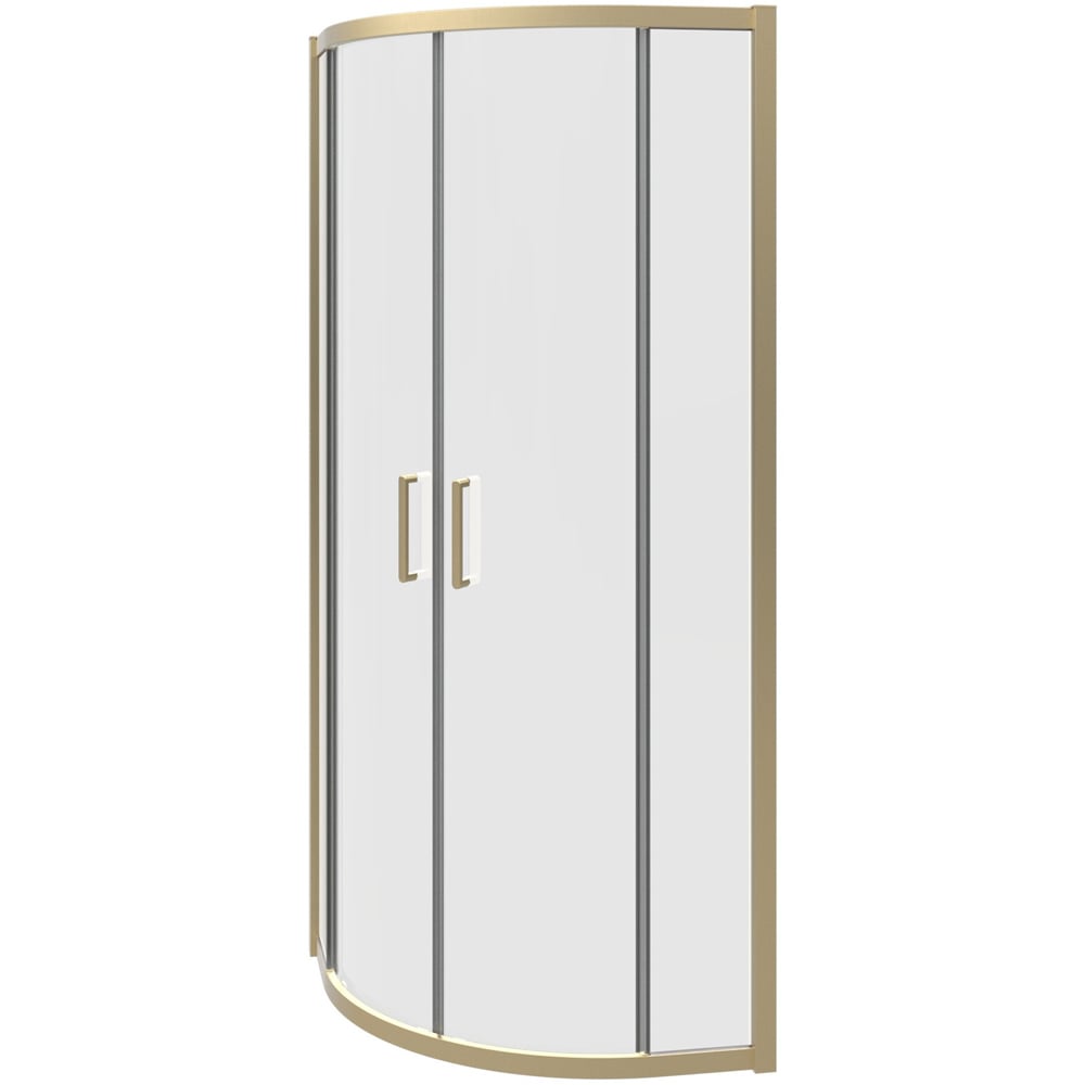 Bathstore Atlantis 2 Door Brushed Brass Quadrant Shower Enclosure 900mm Image 4