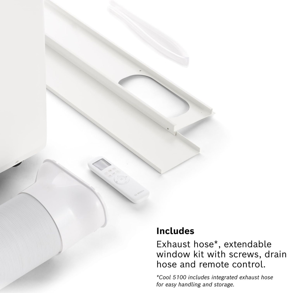 Bosch Cool 5100 3-in-1 White 3.4 kW Portable Air Conditioner with Remote Control Image 6
