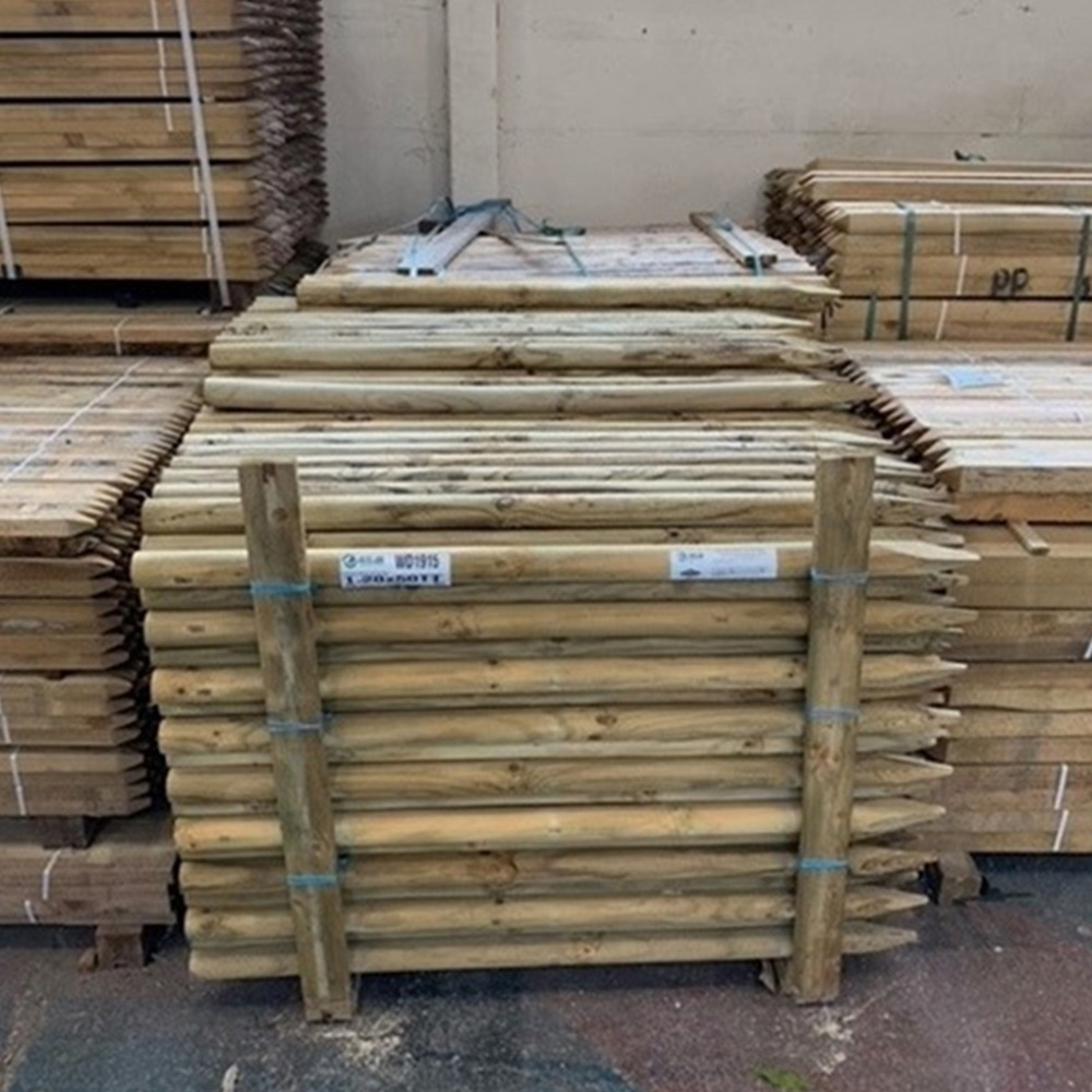 Inspirational Gifting Round Wooden Fence Post 1.2m x 50mm 5 Pack Image 5