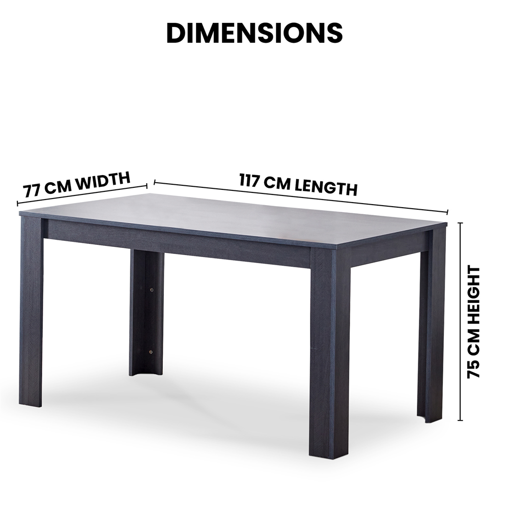 Kosy Koala 4 Seater Dining Set with Bench Dark Grey and Grey Velvet Image 7