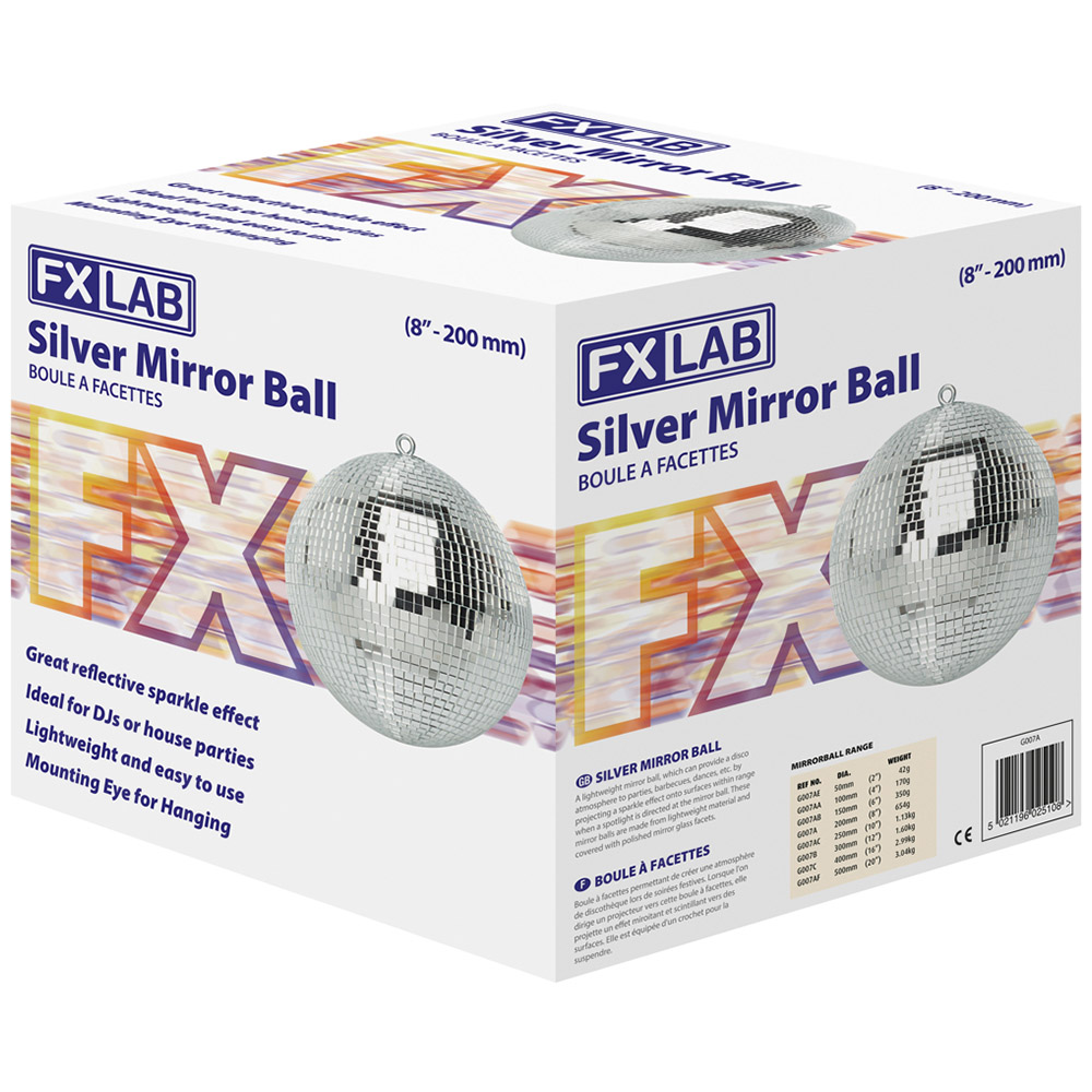FX Lab Polished Mirror Ball 8 inch Image 3