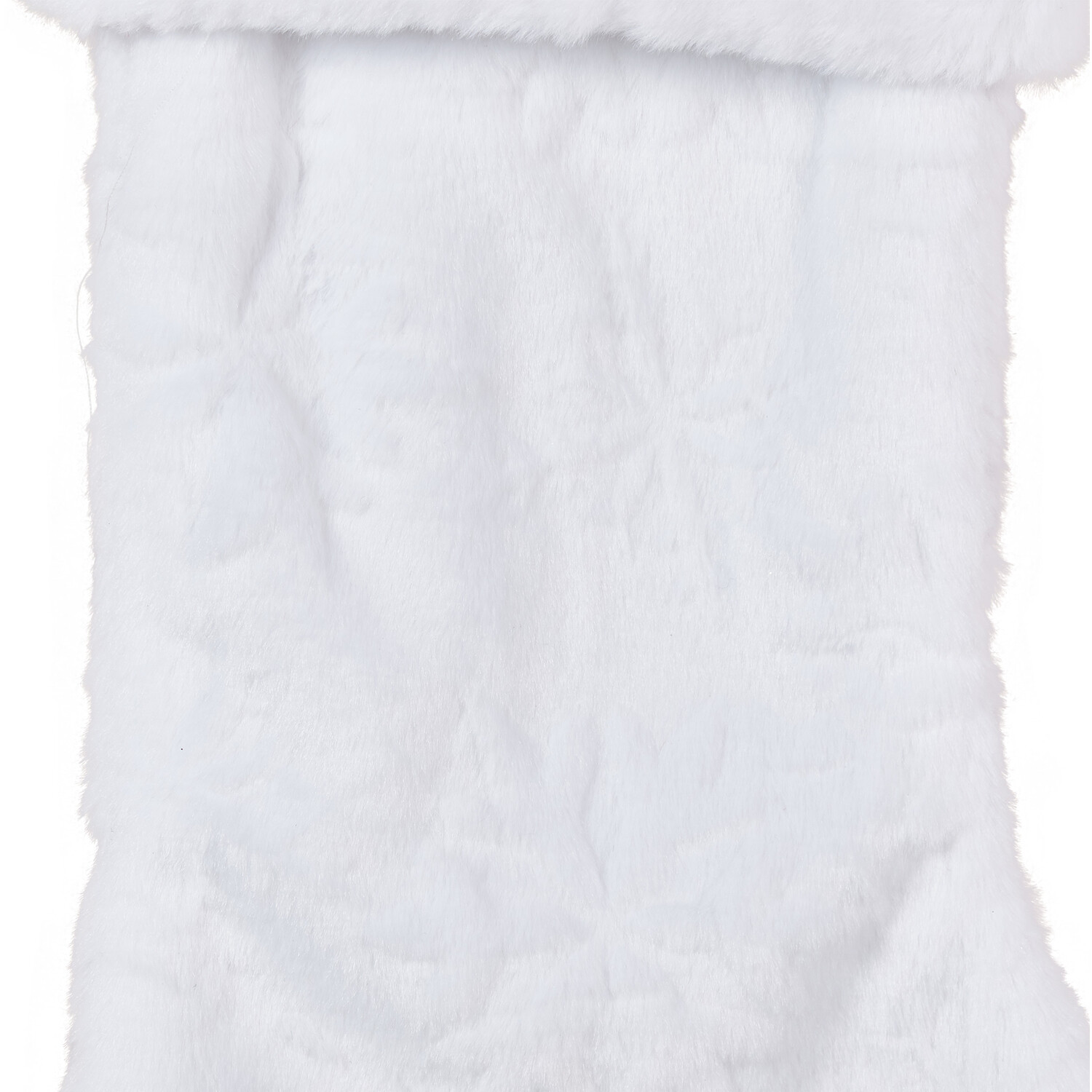 Snowflake Embossed White Stocking - White Image 2