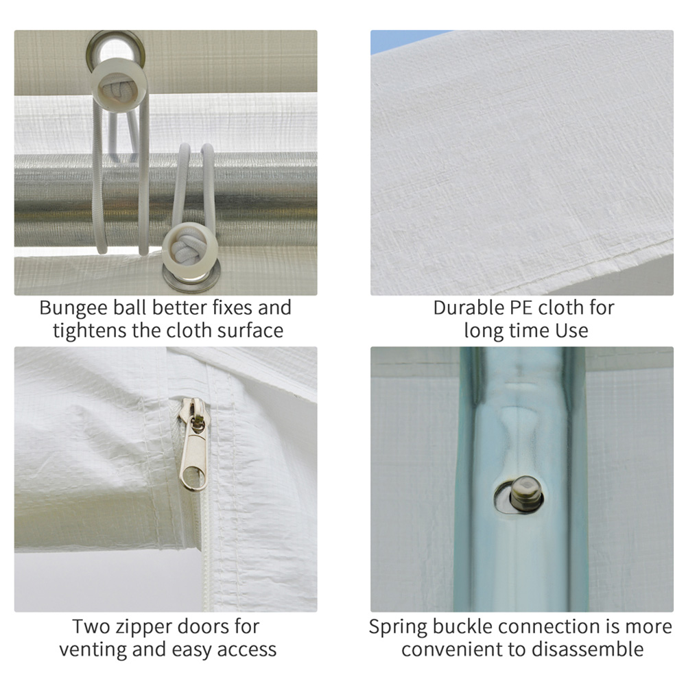 6x3m Car Tent Heavy Duty Carport Shelter Image 5