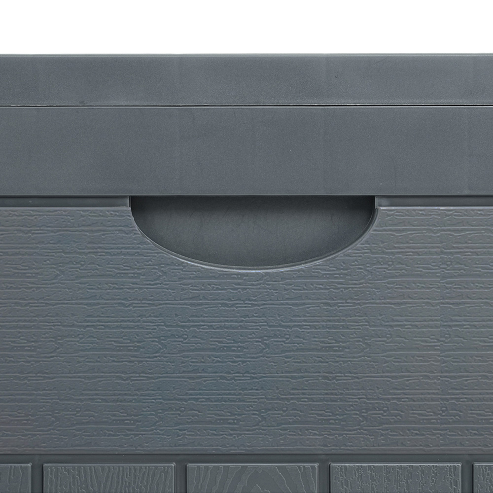 Living and Home Grey Waterproof Wood-Grain Texture Storage Box 126L Image 6