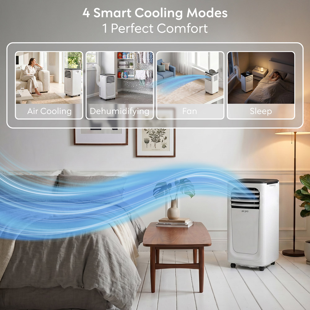 Air Pro 3-in-1 White Smart Wi-Fi Portable Air Conditioner 9000 BTU Image 4