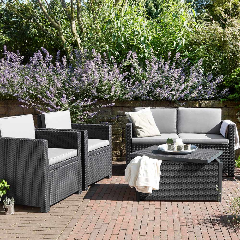Keter Armona 4 Seayer Grey Sofa Lounge Set Image 5