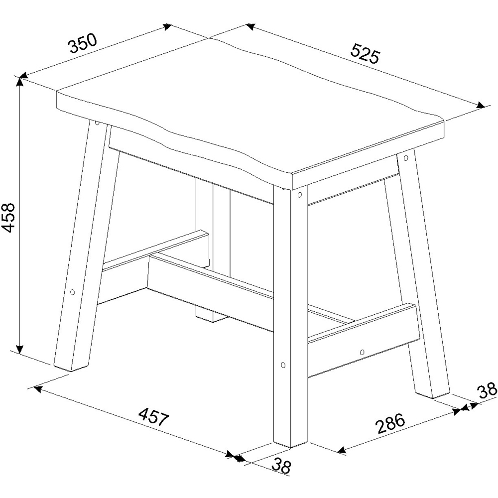 Core Products Corona Set of 2 Grey Dining Bench Image 4