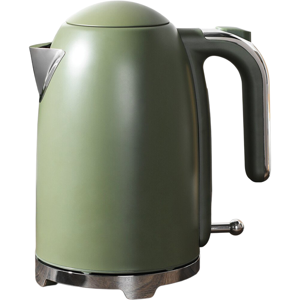 Kitchen Master Olive Stainless Steel Kettle 1.7L - Green Image 1