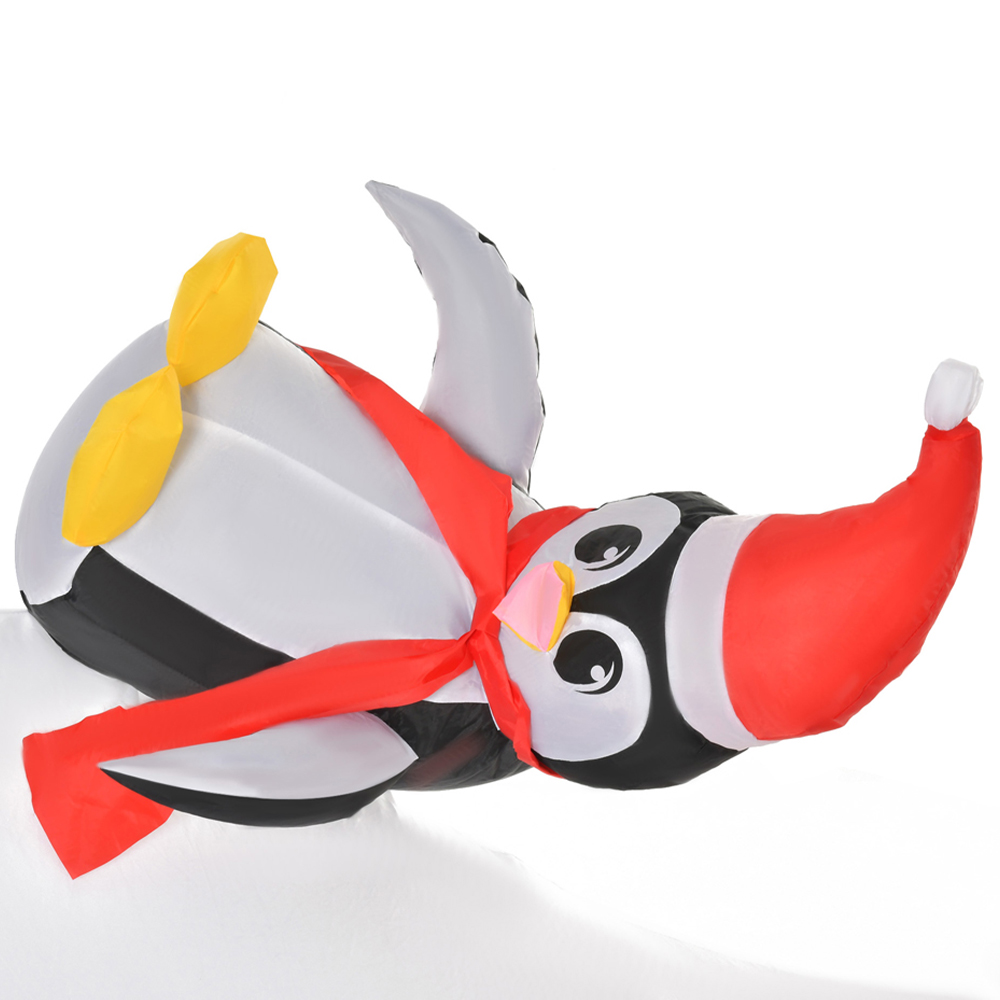 HOMCOM 1.5m Inflatable Polar Bear Image 5