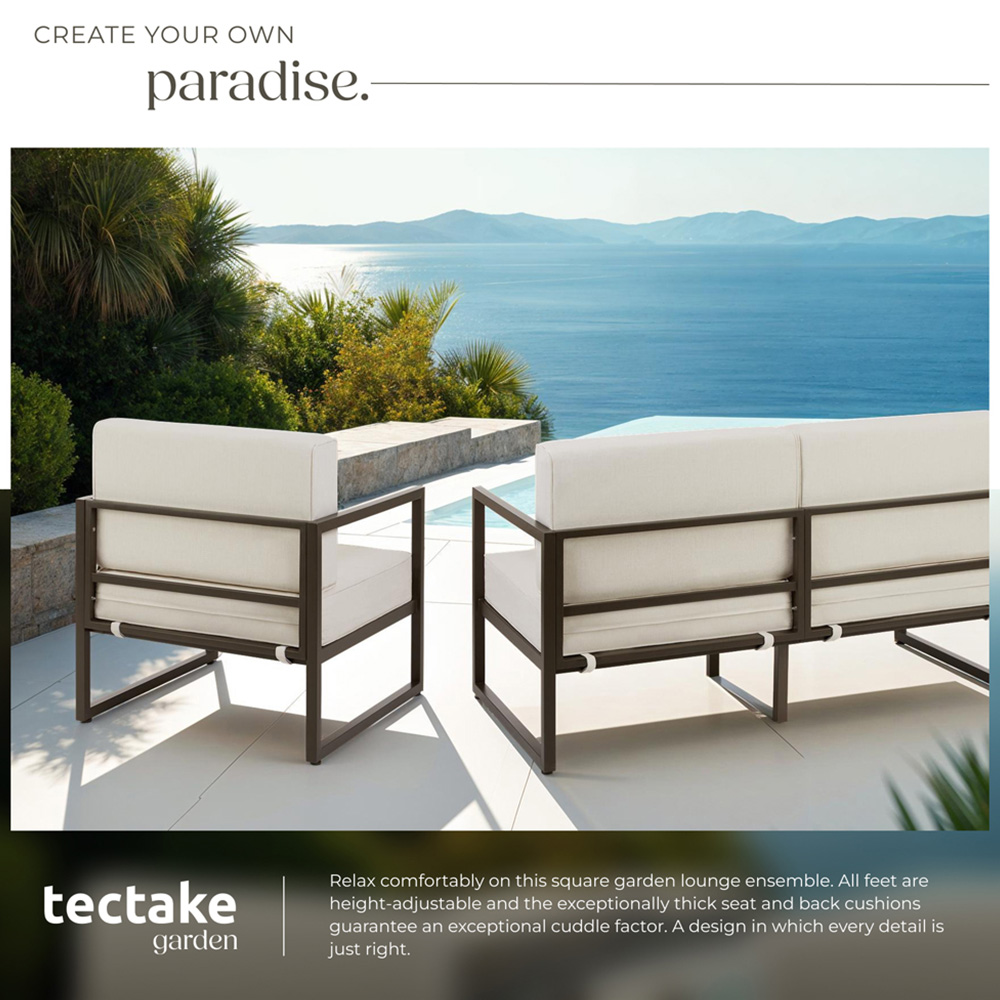 tectake Comosa 5 Seater Garden Sofa Set with Cushion Image 4