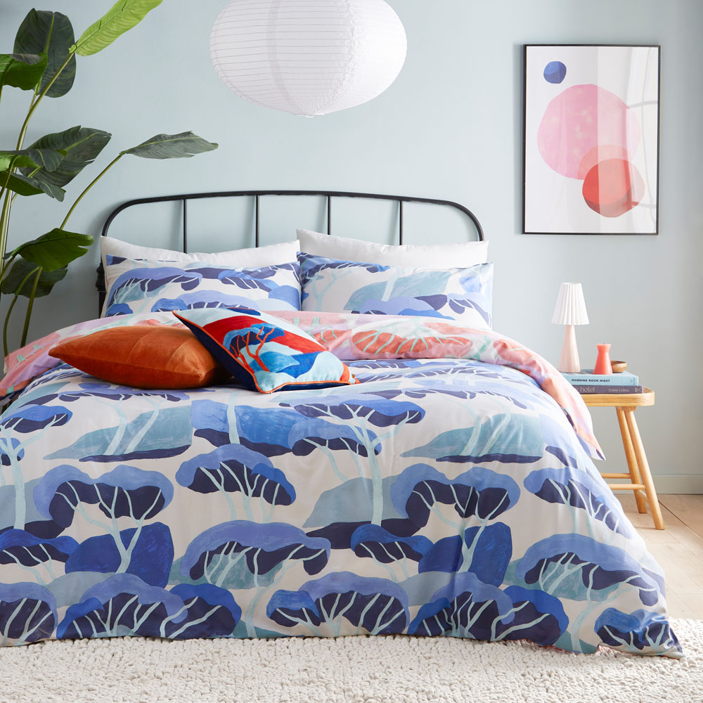 furn. D'Azure Double Multicolour Abstract Duvet Cover Set Image 1
