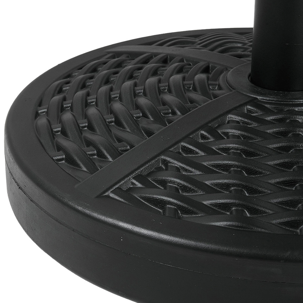 Living and Home Weave Effect Heavy Duty Round Umbrella Base 20kg Image 3