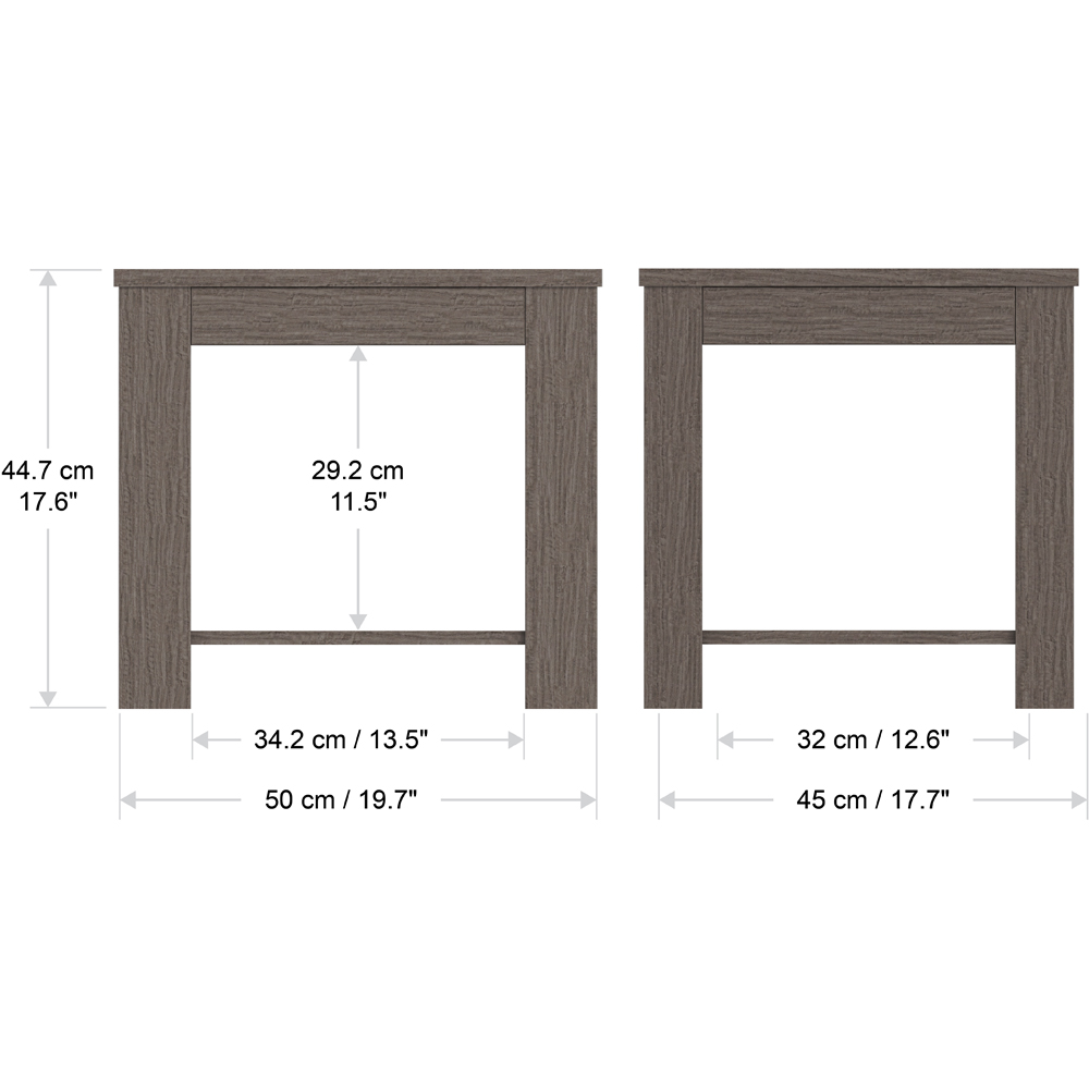 AVF Calibre Grey Oak Side Table Image 5