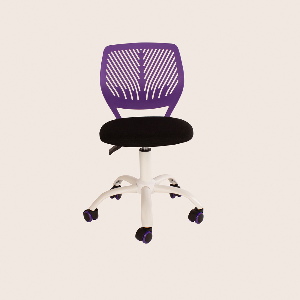 Core Products Loft Purple and Black Compact Study Chair Image 2