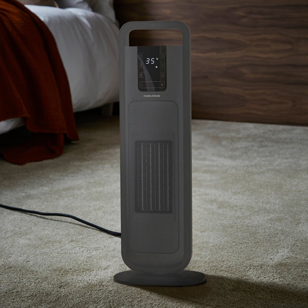Morphy Richards Grey Ceramic Tower Fan Heater 2000W Image 2