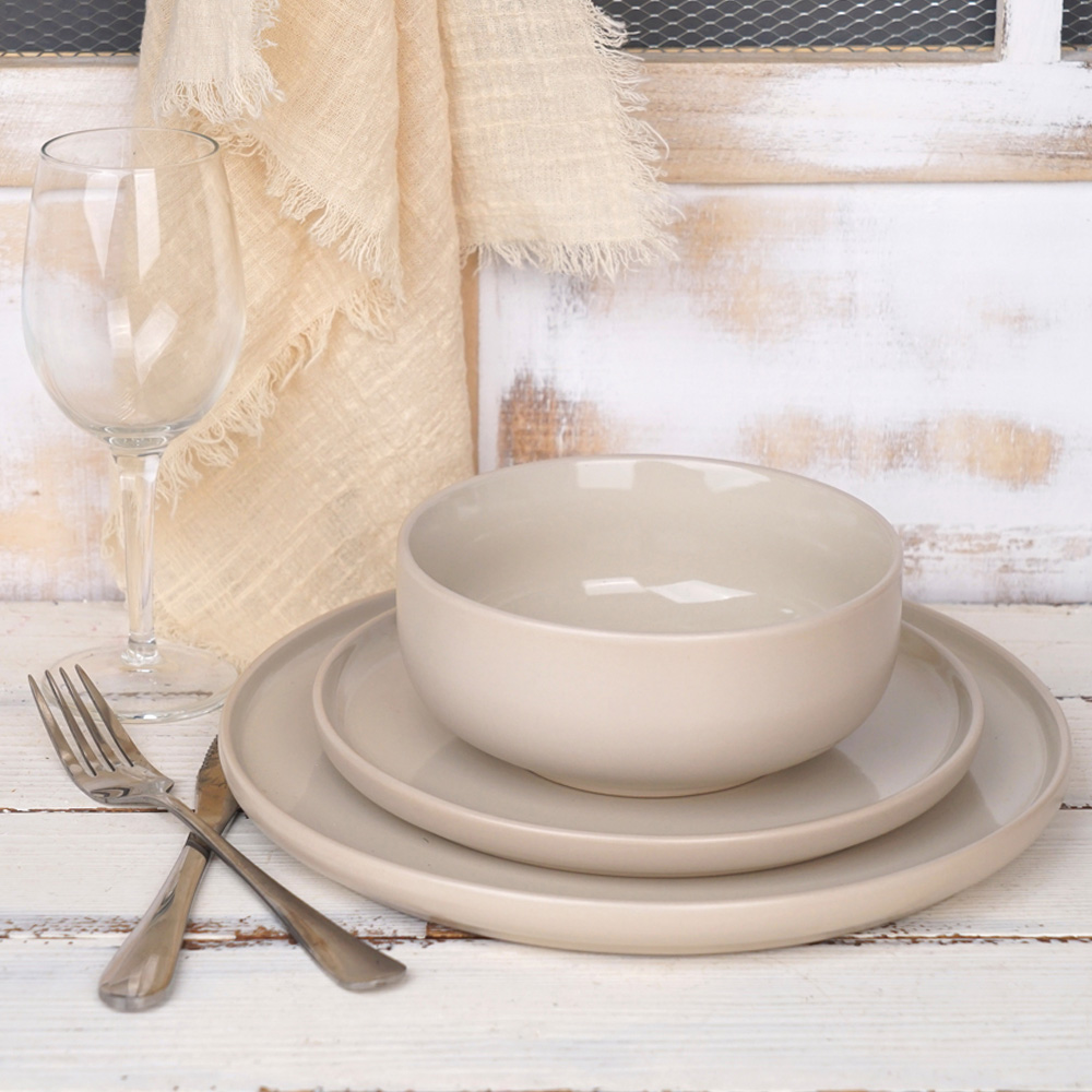 Waterside Stone and Cream Dual Tone 12 Piece Dinner Set Image 3