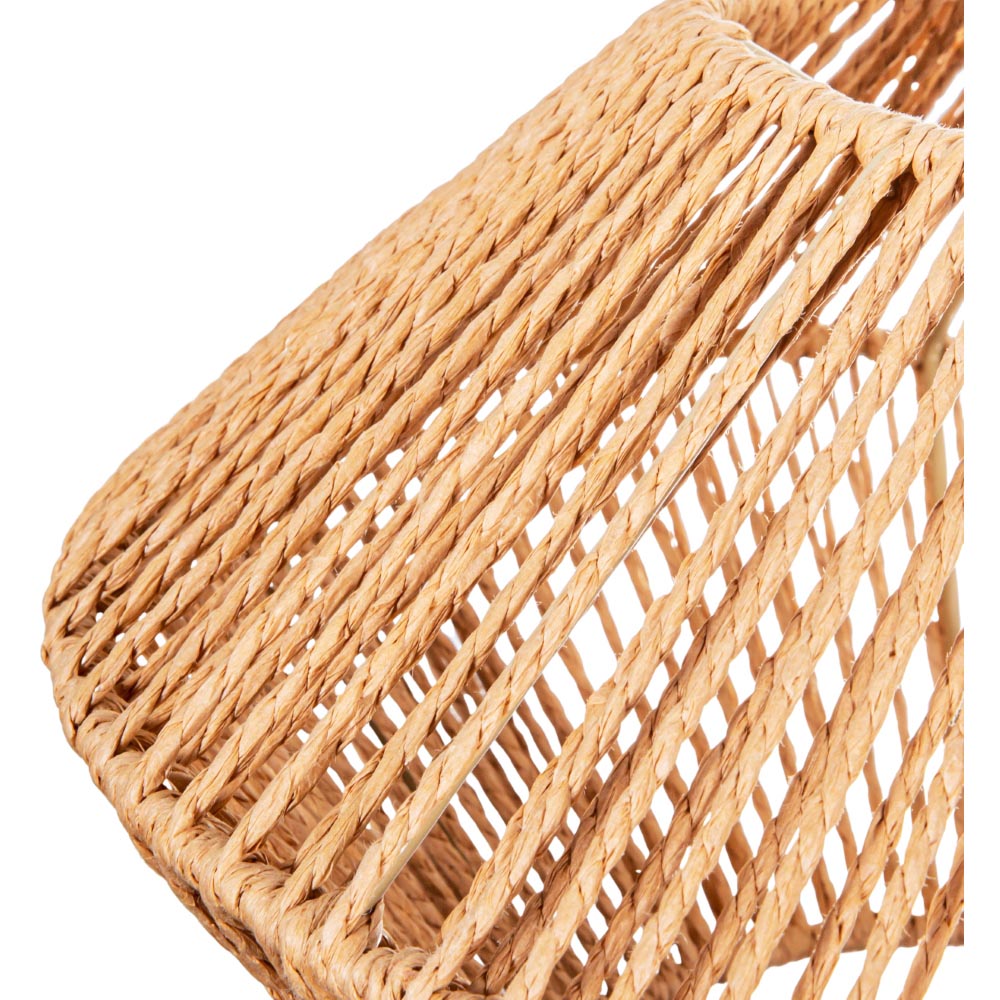 Happy Homewares Natural Brown Paper String Easy Fit Pendant Shade Image 3