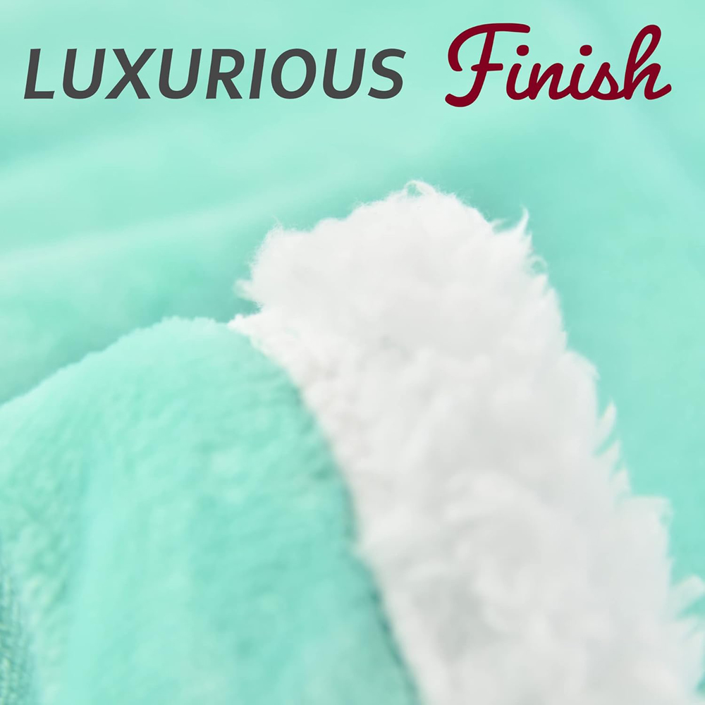 GlamHaus Dark Lucite Green Heated Blanket 160 x 130cm Image 5