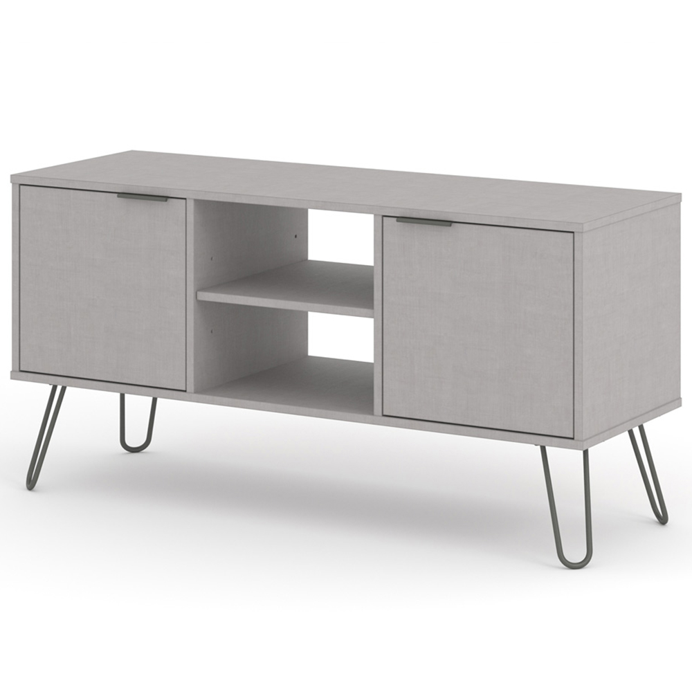 Augusta 2 Door Grey Flat Screen TV Unit Image 2