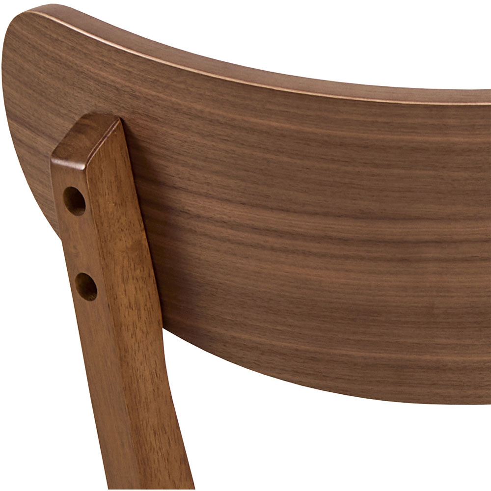 Florence Roxby Set of 2 Walnut Dining Chair Image 6