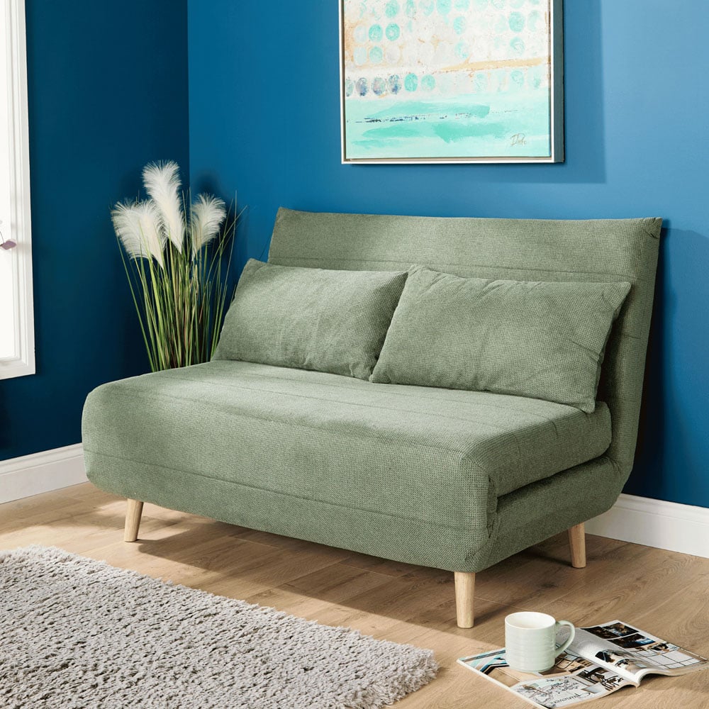 Home Source Lorena Double Green Sofa Bed Image 8