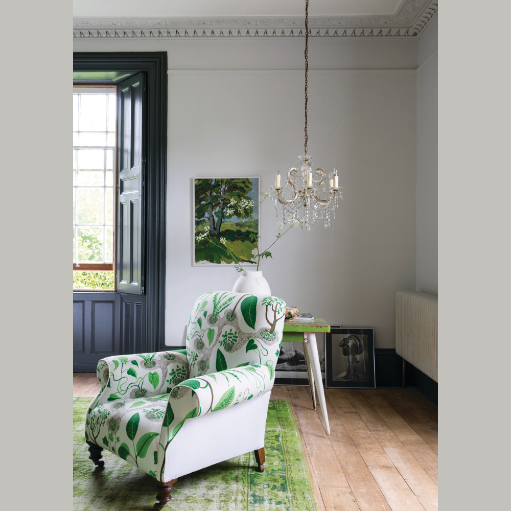 Farrow & Ball Interior Wood and Metal 242 Pavilion Gray Flat Eggshell Paint 2.5L Image 4