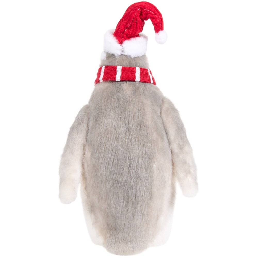 Wrapped Up Christmas PenguinWhite and Grey Image 3