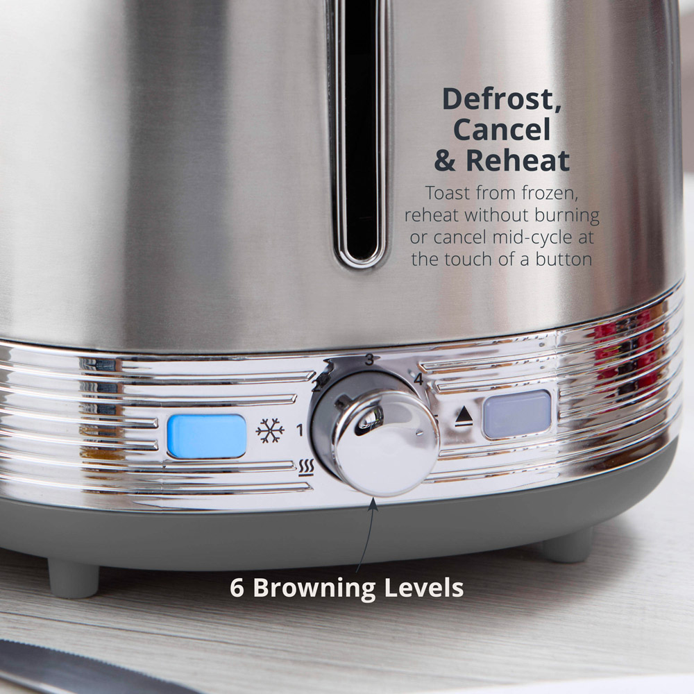 Swan Retro Revive Silver 2 Slice Toaster Image 5