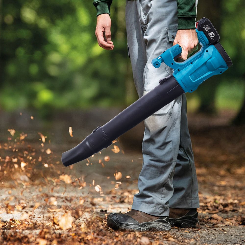 Living and Home 21V Blue Cordless Handheld Leaf Blower Image 2