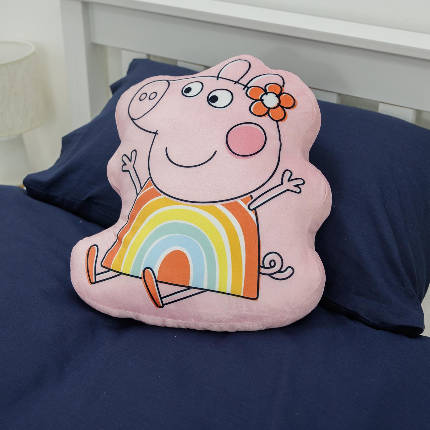 Peppa Pig Shaped Cushion - Pink Image 4