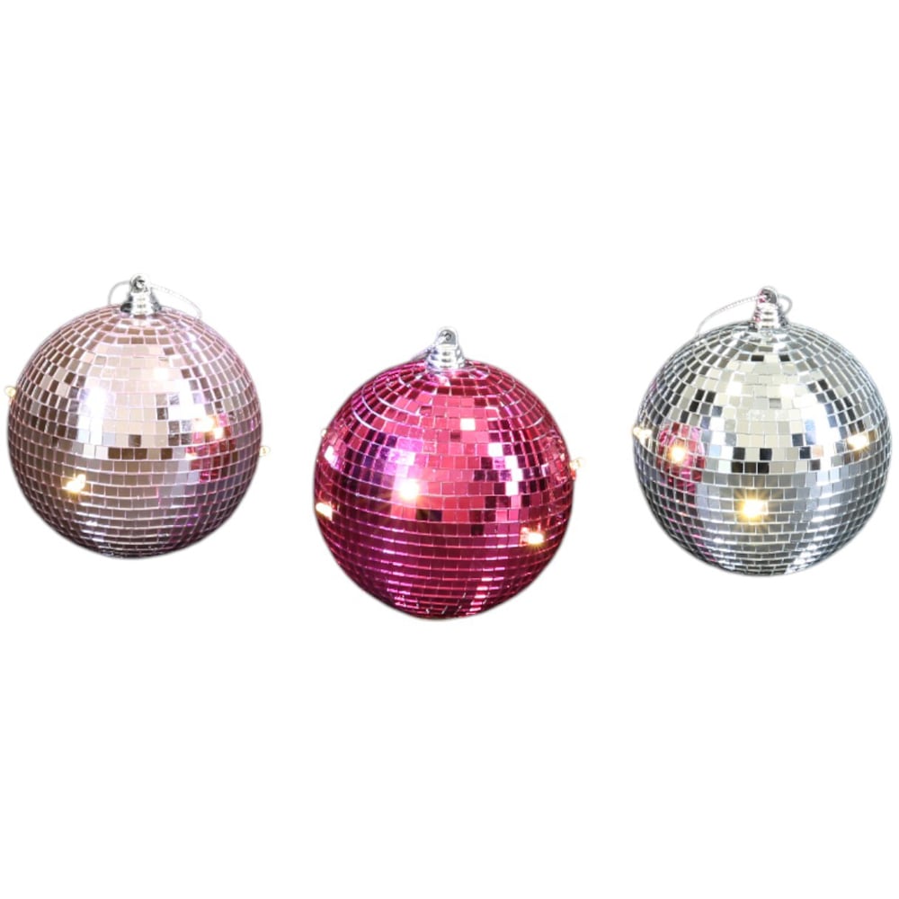 Bright Disco LED BaublePink Image 2