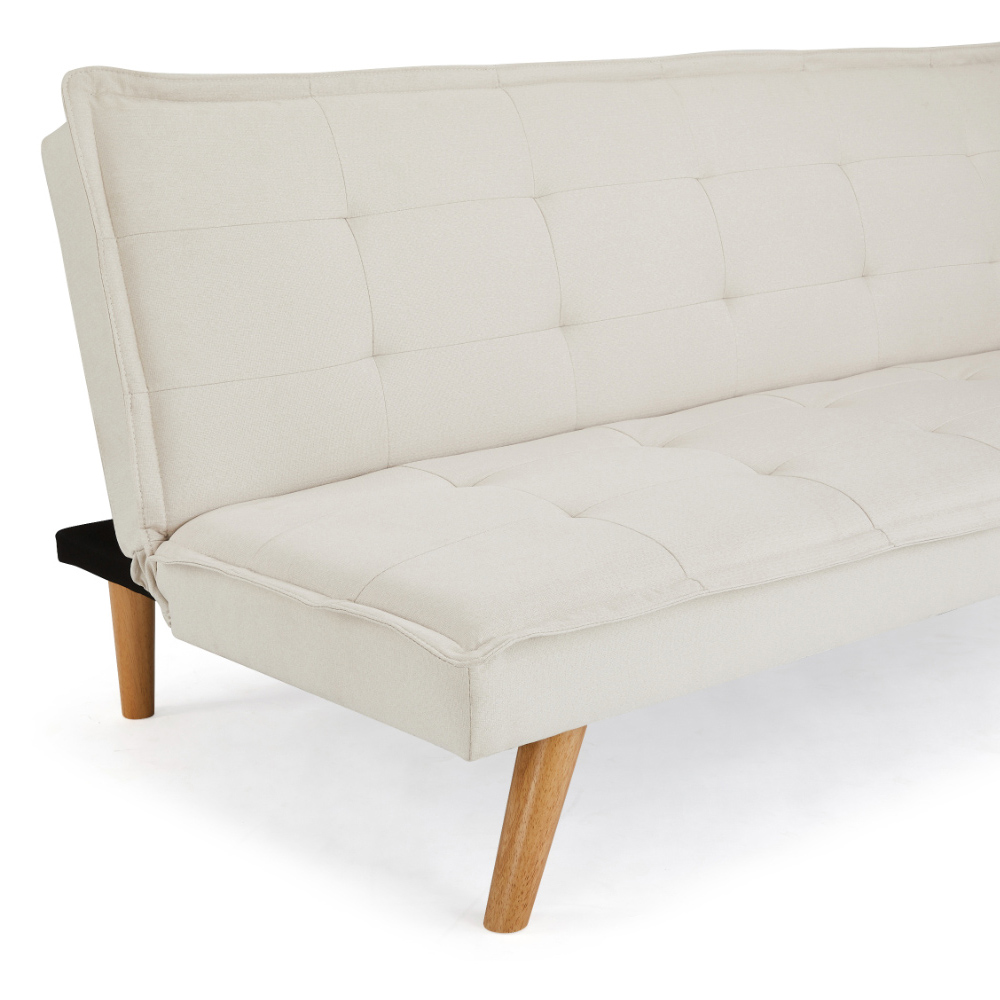 Home Detail Ada Double Sleeper Beige Fabric Sofa Bed Image 5