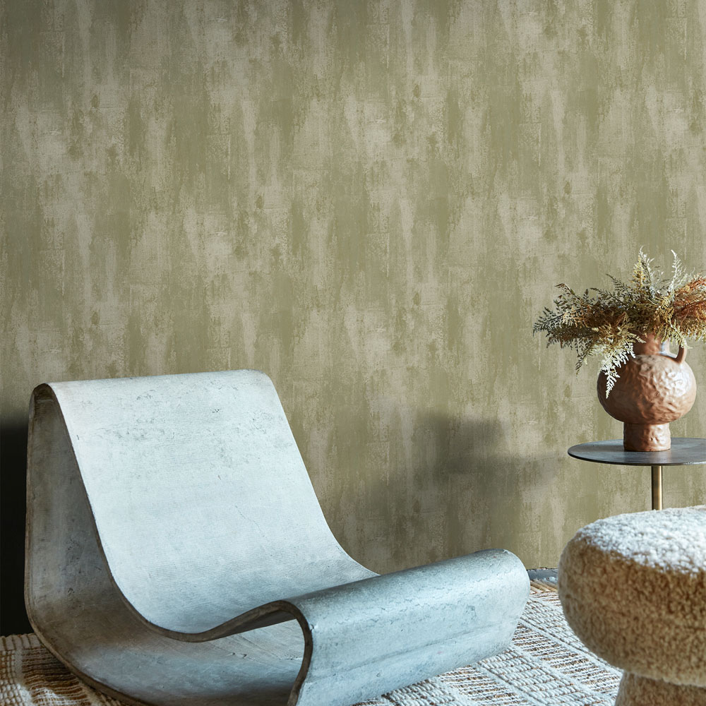 Abigail Ahern Oxidised Opulence Misted Sage Wallpaper Image 4