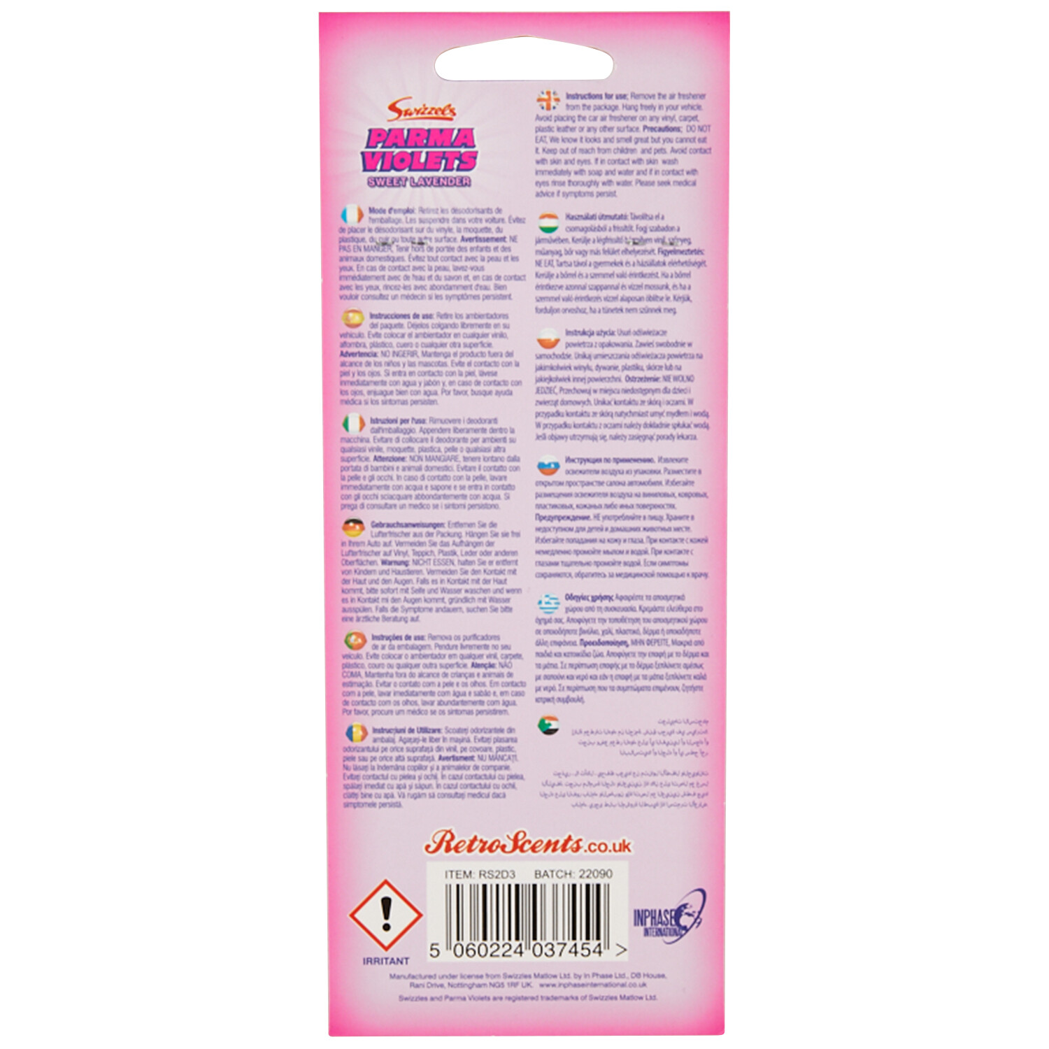 Parma Violet Car Air Freshener - Purple Image 2