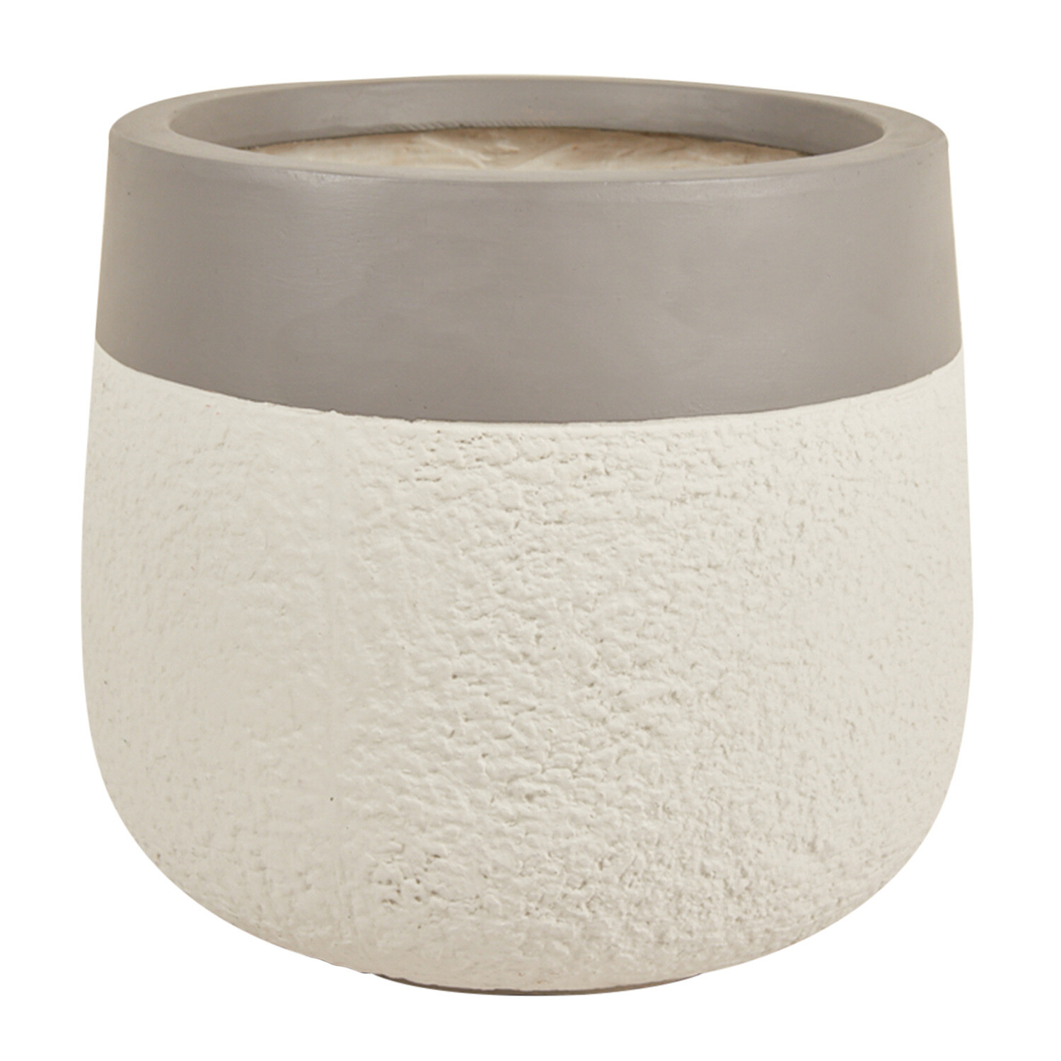 Two Tone Pot Grey 40cm Image 2