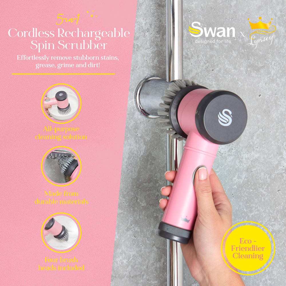 Swan Lynsey SWFC1003QOCN 5-in-1 Cordless Spin Scrubber Image 8