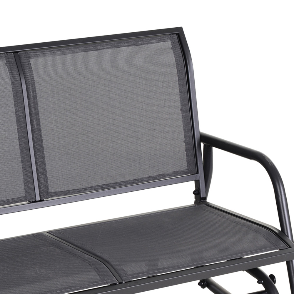 Outsunny Double Rocking Chair Grey Image 5