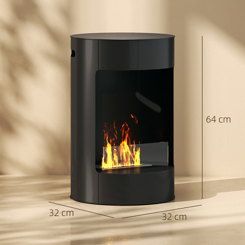 HOMCOM Black Bioethanol Fireplace Stove Image 9