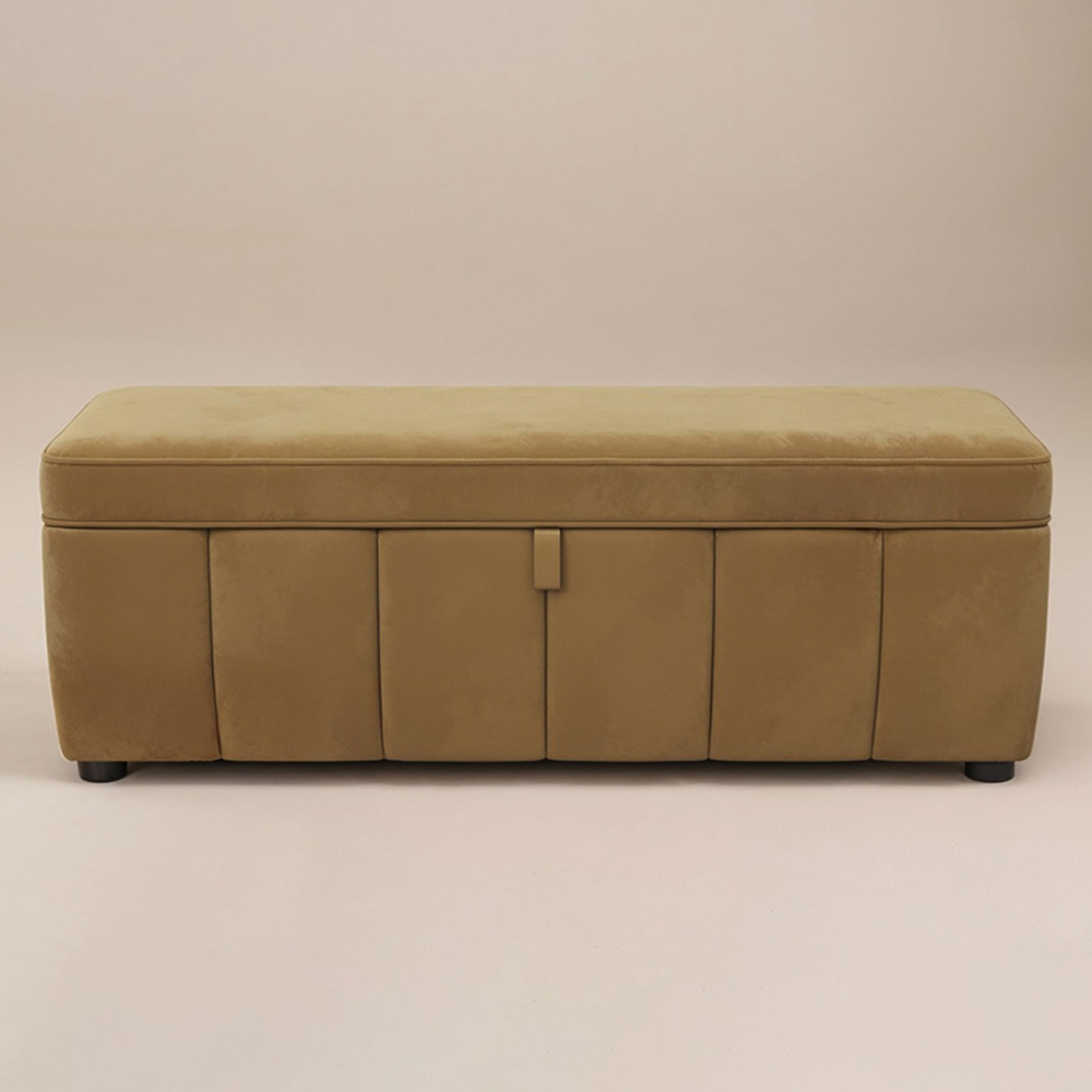 SOLACE+CO Emilie Caramel Velvet Blanket Box Image 2