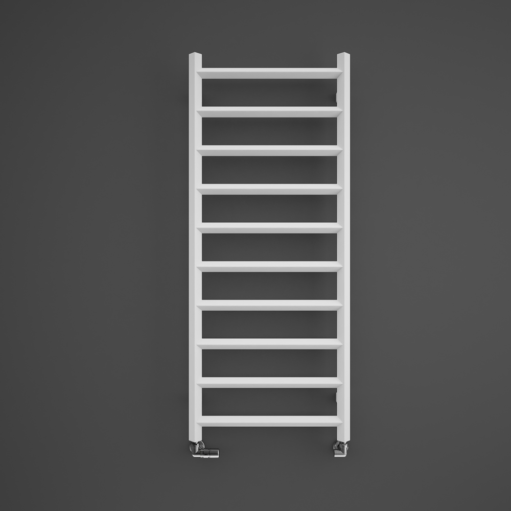 Terma Crystal 1364 BTU Soft White Electric Heated Towel Rail 1200 x 500mm Image 4