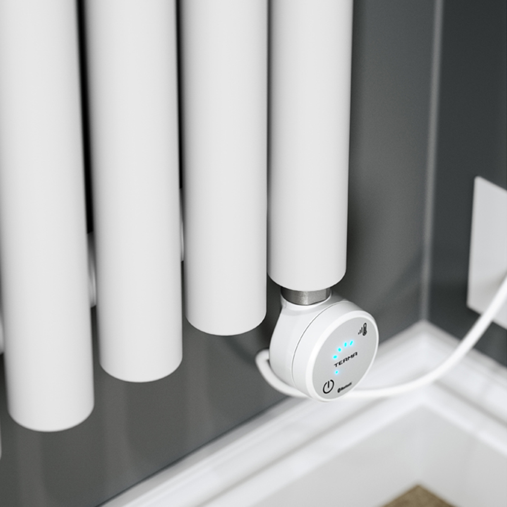Terma Rolo Room White Electric Radiator Bluetooth 1000W 1800 x 480mm Image 6