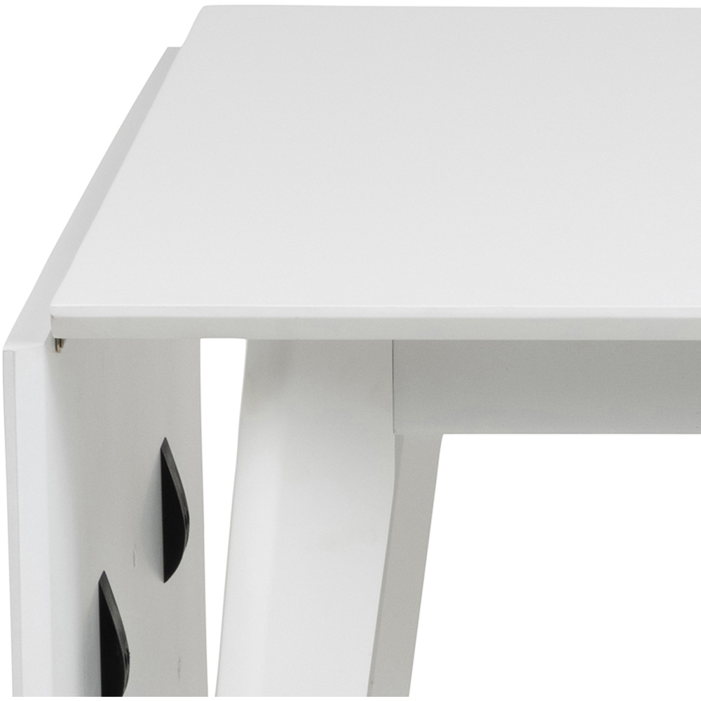 Florence Roxby 4 Seater Extending Square Dining Table White Image 6