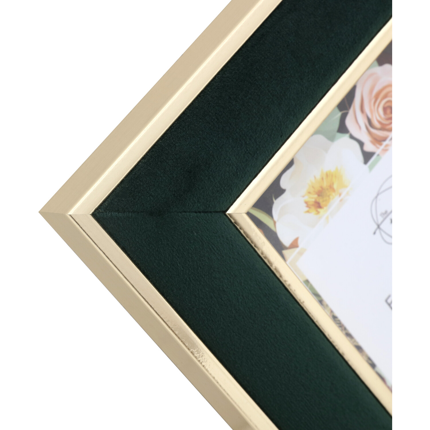 Emerald Green Velvet Frame - Green / 7 x 5in Image 3