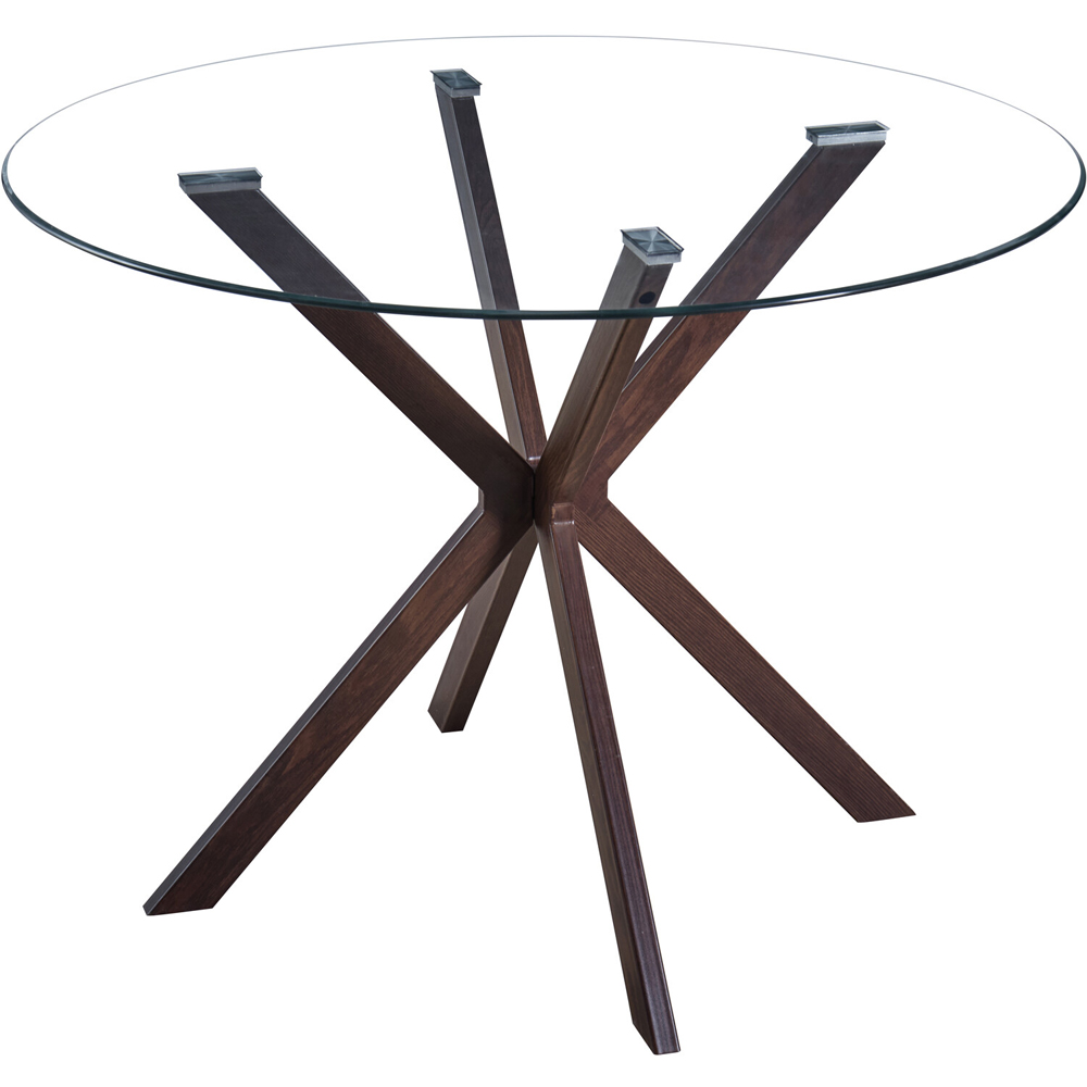 Kendall Round Glass Dining Table Image 3